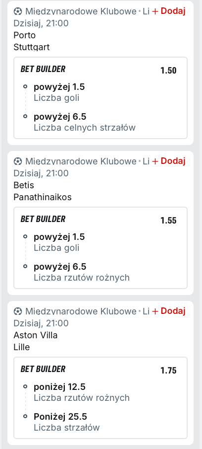 Złoty Kupon na 1/8 finału: Maraton z LE i LKE pod lupą statystyk!
