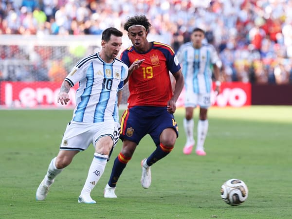 Leo Messi i Lamine Yamal.